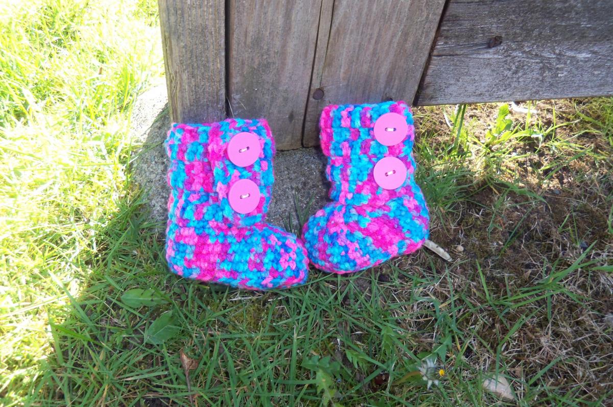 Multi Color Baby Boots